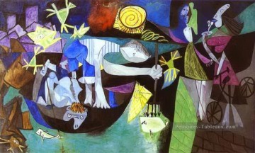  picasso - Pêche nocturne à Antibes 1939 cubisme Pablo Picasso